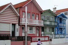 Cases de fusta al barri de Costa Nova, Aveiro